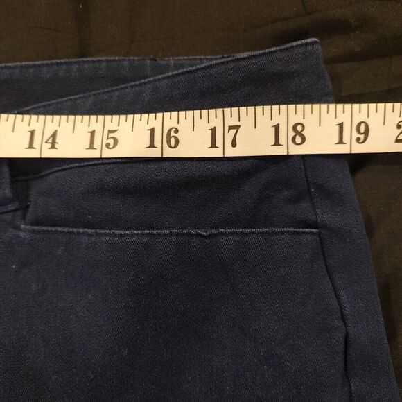 RALPH LAUREN Pants Women’s 16 Chino Ankle Straight Leg Blue Mid Rise - Picture 4 of 7